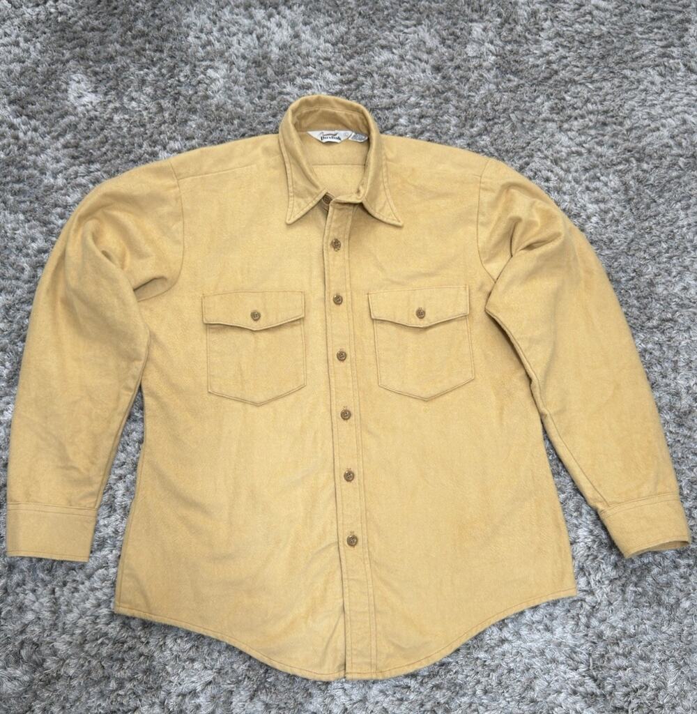 Duxbak Men’s Long Sleeve Hunting Shirt Size L Button Up Outdoor Camping Workwear